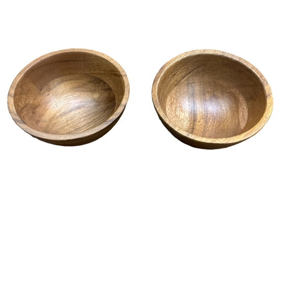Set of Two 5oz Wooden Bowls - Picture 1 of 2